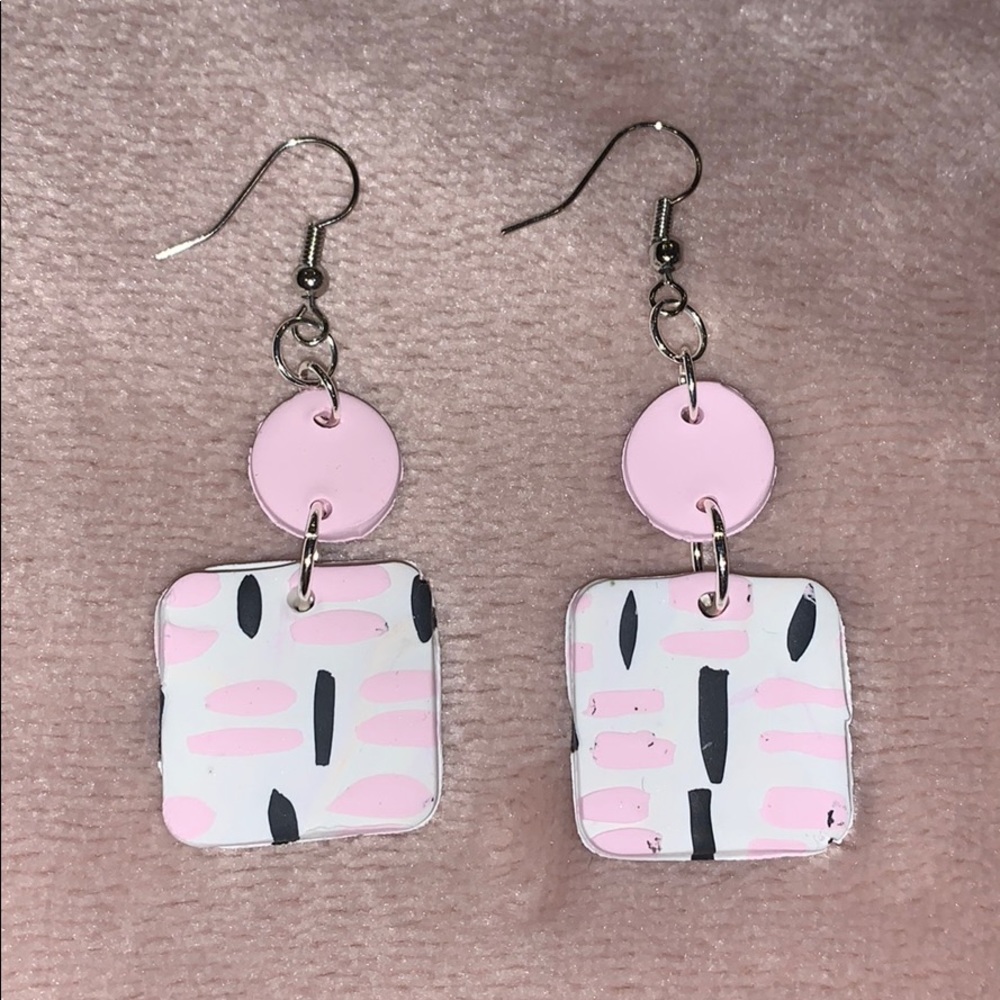 Handmade polymer clay earrings